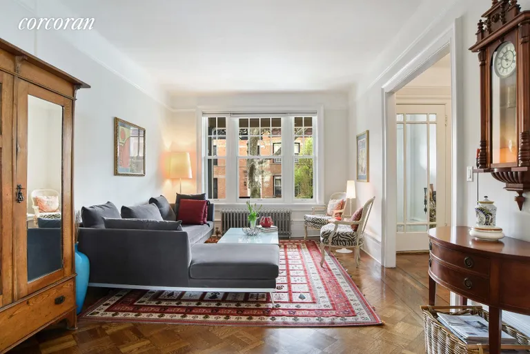 New York City Real Estate | View 225 Windsor Place | South facing living room + foyer | View 2