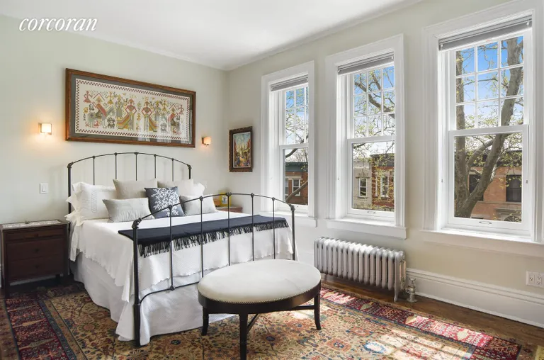 New York City Real Estate | View 225 Windsor Place | Master bedroom with 3 windows + 2 closets | View 5