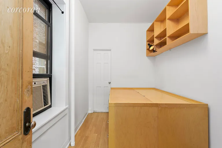 New York City Real Estate | View 173 Bleecker Street, 5 | Windowed Bedroom with Built-in Storage Bed | View 4