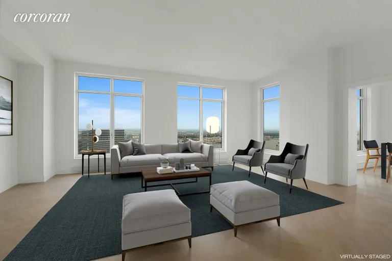 New York City Real Estate | View 30 Park Place, 73A | Living Room | View 15