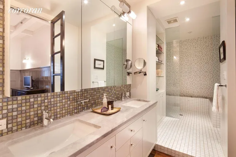 New York City Real Estate | View 30 West 15th Street, 3S | Spa-inspired en suite master bathroom | View 6