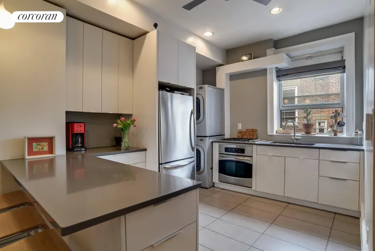 New York City Real Estate | View 10 Montgomery Place, 4D | Large and lovely renovated open kitchen w/window | View 4