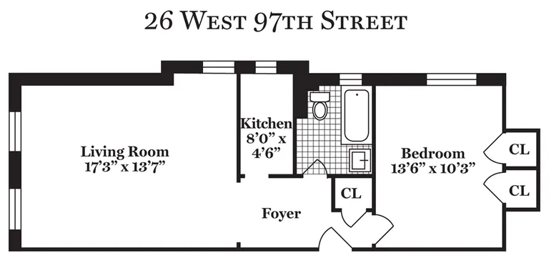 26 West 97th Street, 2C | floorplan | View 7