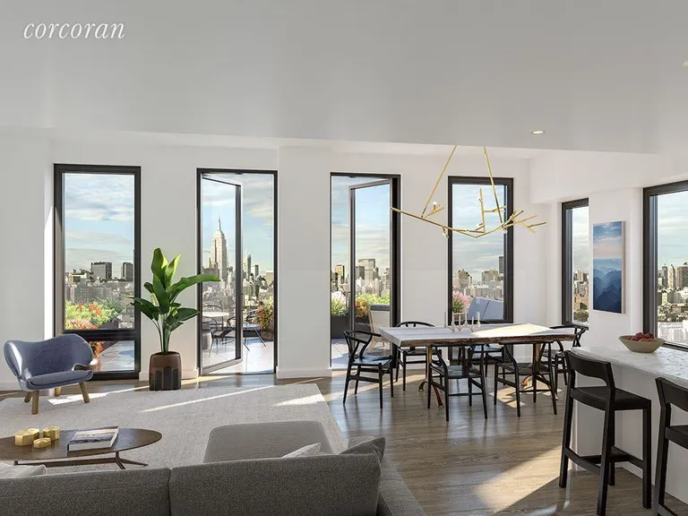 New York City Real Estate | View 287 East Houston Street, 8B | 2 Beds, 2 Baths | View 1