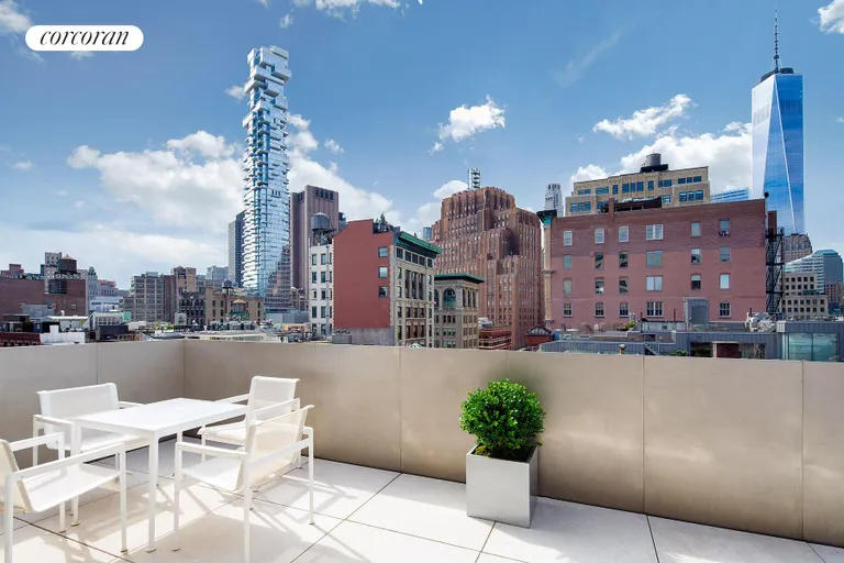 New York City Real Estate | View 53 North Moore Street, PH 8D | GALLERY TERRACE - SOUTH | View 4