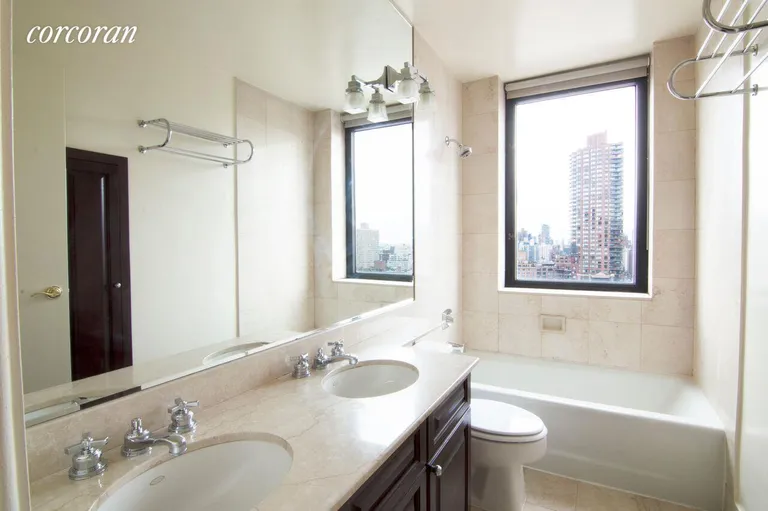 New York City Real Estate | View 330 East 75th Street, 27BC | Master Bathroom | View 13