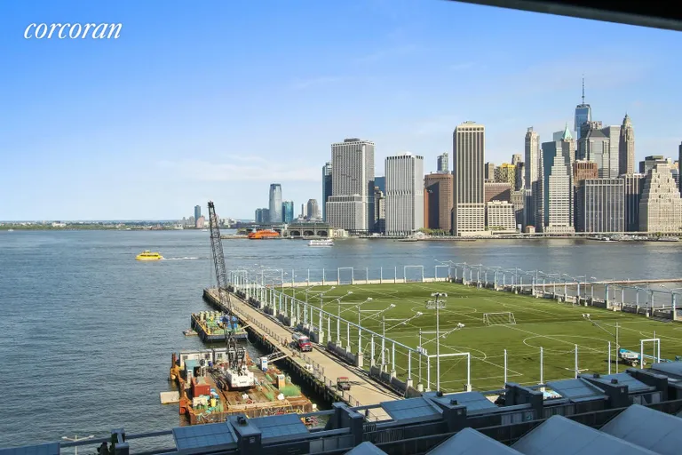 New York City Real Estate | View 360 Furman Street, 635 | Harbor and Manhattan views from the apartment! | View 2