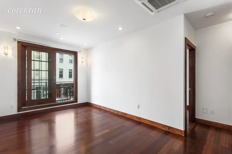 New York City Real Estate | View 607 Manhattan Avenue, 1 | Open Plan Living Room with Terrace!  | View 4