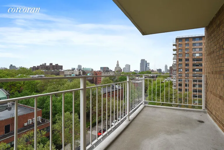 New York City Real Estate | View 195 Willoughby Avenue, 1004 | Balcony Southern View | View 7