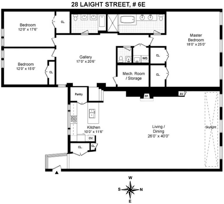 28 Laight Street, 6E | floorplan | View 7