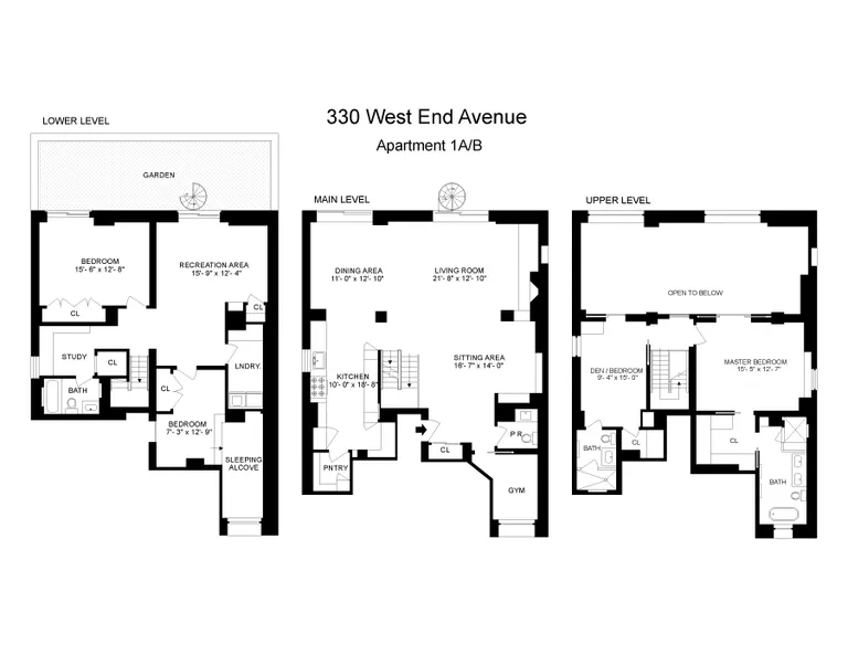 330 West End Avenue, 1AB | floorplan | View 10