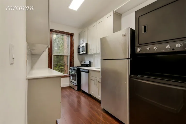 New York City Real Estate | View 292 6th Street, 2 | Brand new kitchen has a stacked washer dryer  | View 2