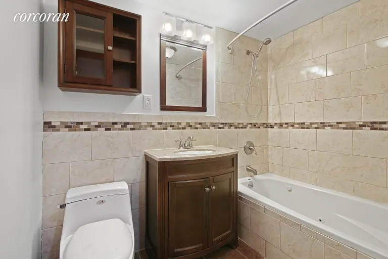 New York City Real Estate | View 1607 Bergen Street, 1 | Completely Renovated Bath with Whirlpool Tub | View 4