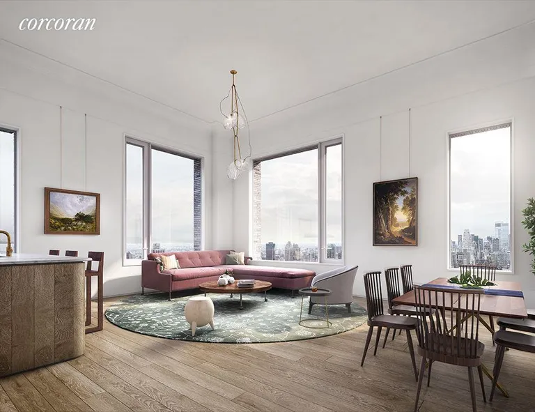 New York City Real Estate | View 180 East 88th Street, 8A | 14' ceilings in Living and Dining Room | View 3