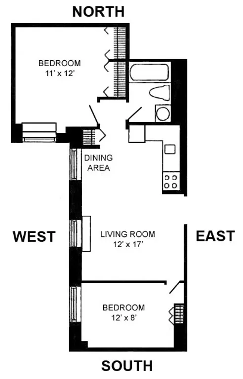 150 West 51st Street, 1609 | floorplan | View 12