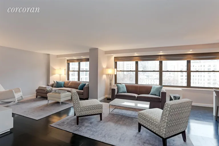 New York City Real Estate | View 180 West End Avenue, 8A | Living Room and Den | View 2