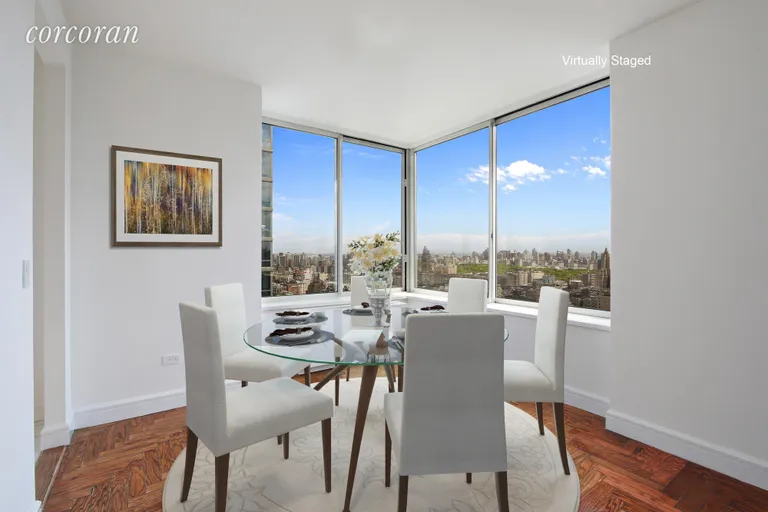 New York City Real Estate | View 200 Riverside Boulevard, 41C | Virtually Staged Dining Room | View 2