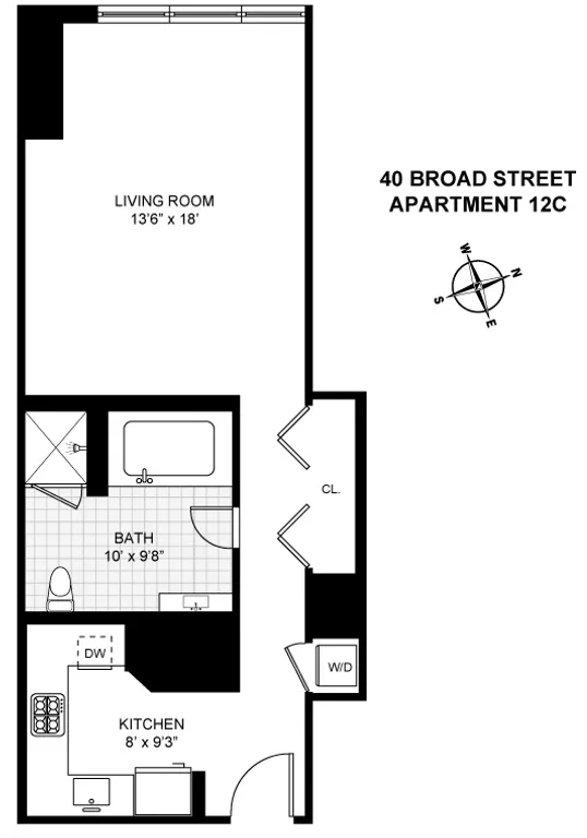 40 Broad Street, 12C | floorplan | View 5