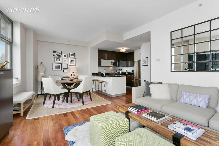 New York City Real Estate | View 100 Jay Street, 15A | Dining Area and Open Chef's Kitchen! | View 2