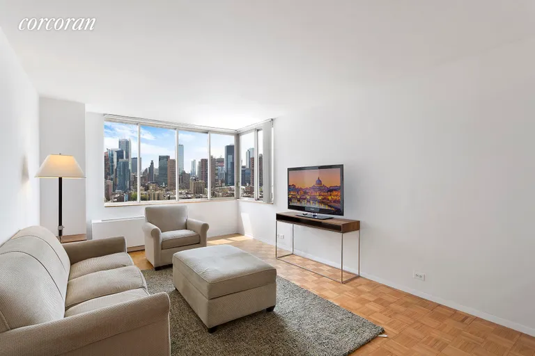 New York City Real Estate | View 350 West 50th Street, 22D | 1 Bed, 1 Bath | View 1