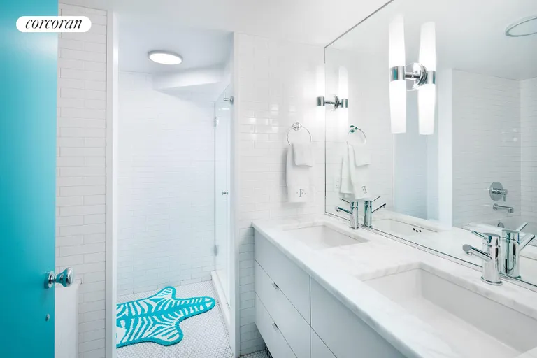 New York City Real Estate | View 233 Court Street, 1 | Master bathroom with separate tub & shower stall | View 8
