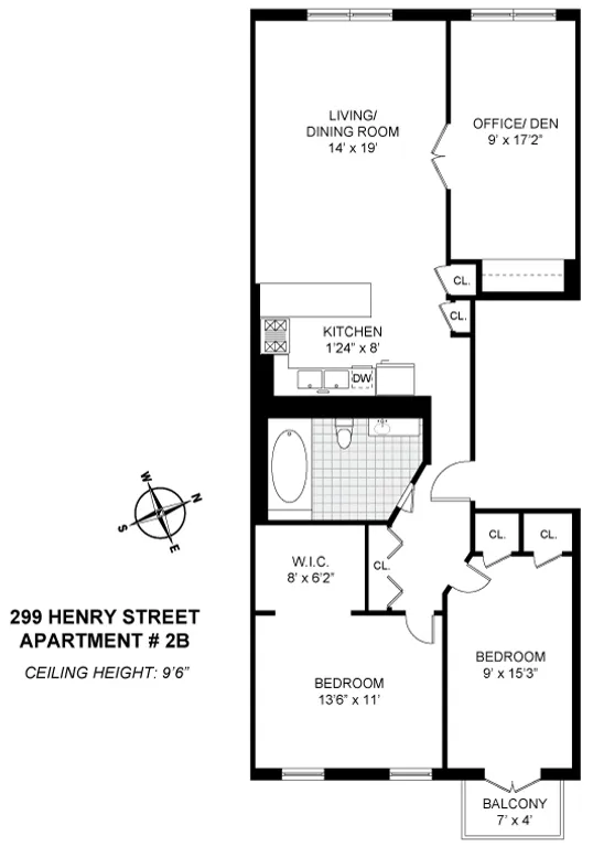 299 Henry Street, 1B/2B | floorplan | View 11