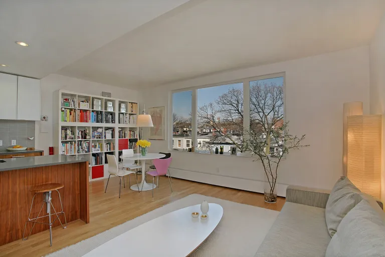 New York City Real Estate | View 107 3rd Street, 5 | Living Room / Dining Room | View 4