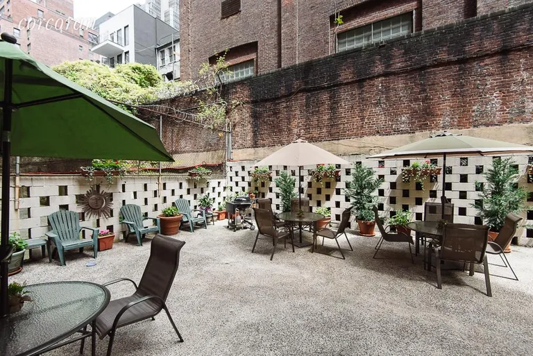 New York City Real Estate | View 347 East 53rd Street, 4B | Common Backyard | View 5