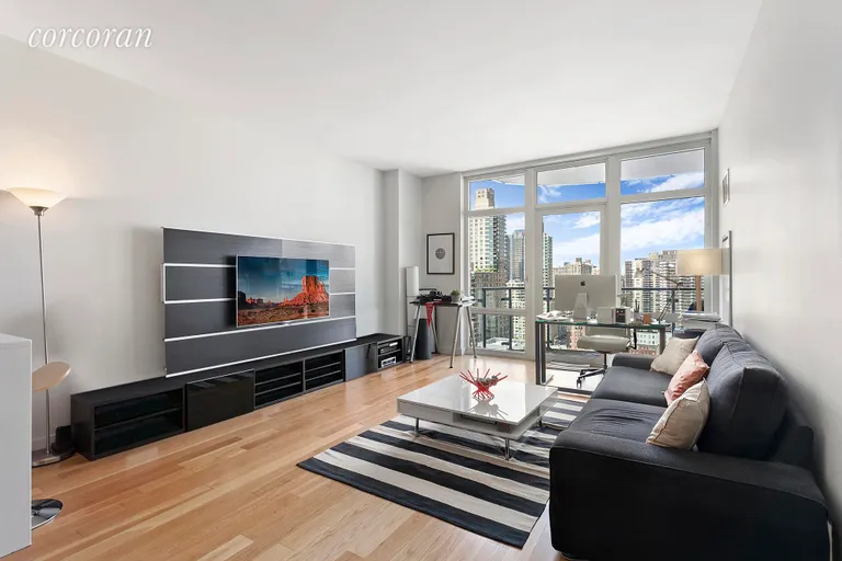 New York City Real Estate | View 555 West 59th Street, 22A | 1 Bed, 1 Bath | View 1