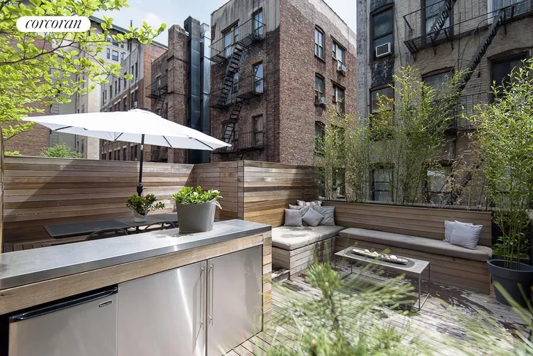 New York City Real Estate | View 175 Sullivan Street, 5A | Private Terrace with Grill & Refrigerator  | View 12
