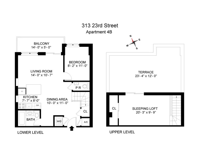 313 23rd Street, 4B | floorplan | View 6