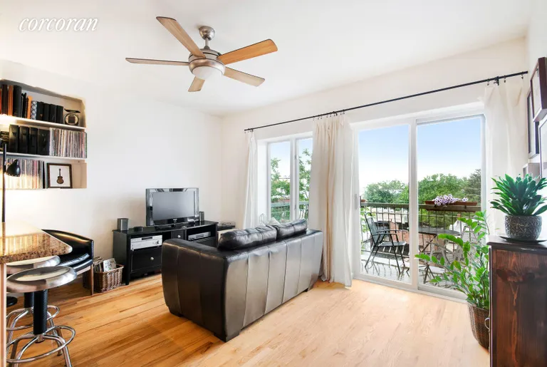 New York City Real Estate | View 313 23rd Street, 4B | Enter terrace from living room | View 3