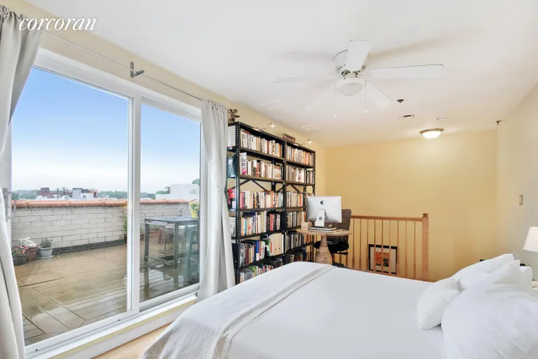 New York City Real Estate | View 313 23rd Street, 4B | Sleep loft overlooks Manhattan and harbor | View 2
