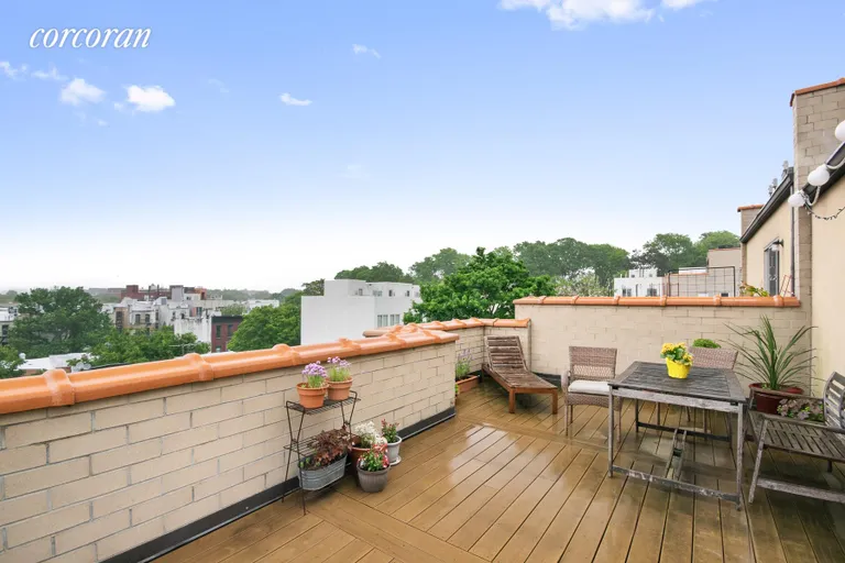 New York City Real Estate | View 313 23rd Street, 4B | Picturesque terrace with panoramic views | View 4