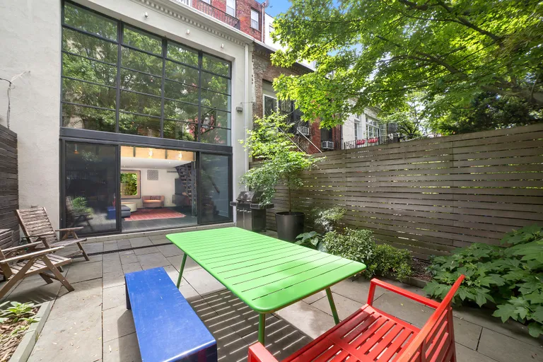 New York City Real Estate | View 42 Garden Place | Beautiful Garden accessed from Family Room  | View 4