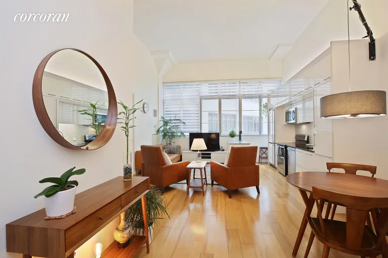 New York City Real Estate | View 27-28 Thomson Avenue, 338 | Living Room | View 2