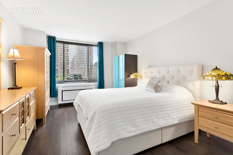 New York City Real Estate | View 300 Albany Street, 9H | A BR large enough for a king-sized bed!  | View 3