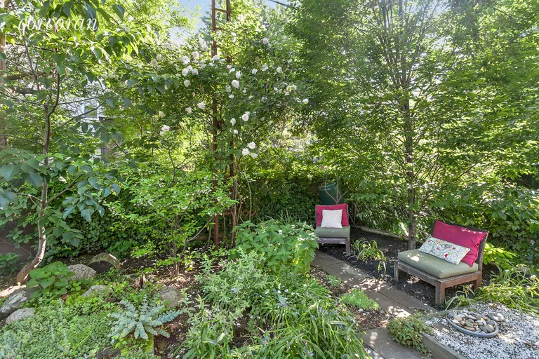 New York City Real Estate | View 46 Butler Street, LL | Secluded Seating Area  | View 6