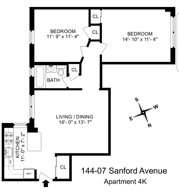 144-11 Sanford Avenue, 5K | floorplan | View 6