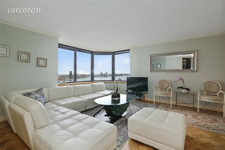 New York City Real Estate | View 415 East 37th Street, 30D | Living Room | View 2