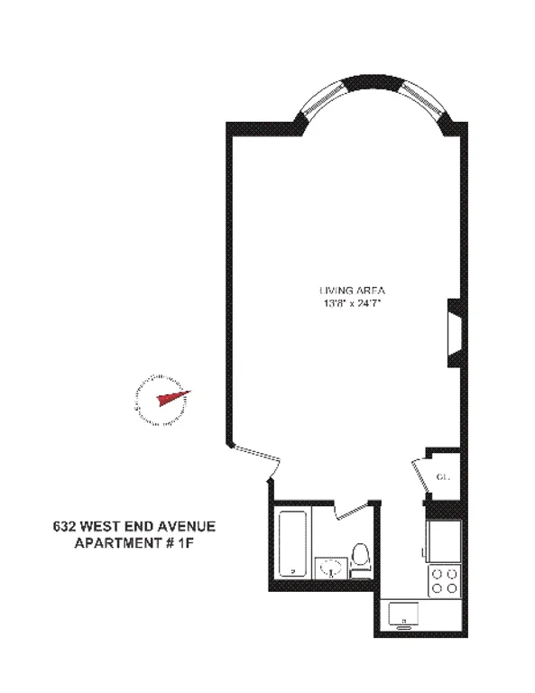 632 West End Avenue, 1F | floorplan | View 5
