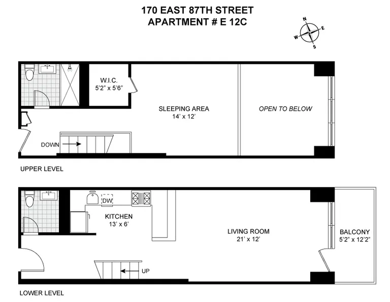 170 East 87th Street, E12C | floorplan | View 7
