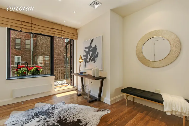 New York City Real Estate | View 124 Hudson Street, 5A | Entry Foyer/View of Private Outdoor Space | View 5