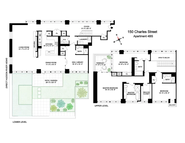 150 Charles Street, 4BS | floorplan | View 17