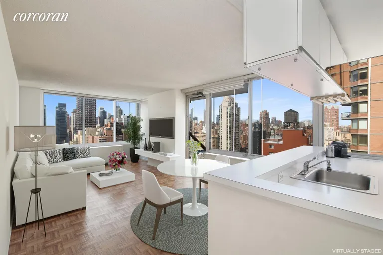 New York City Real Estate | View 404 East 79th Street, 23B | Living Room | View 5