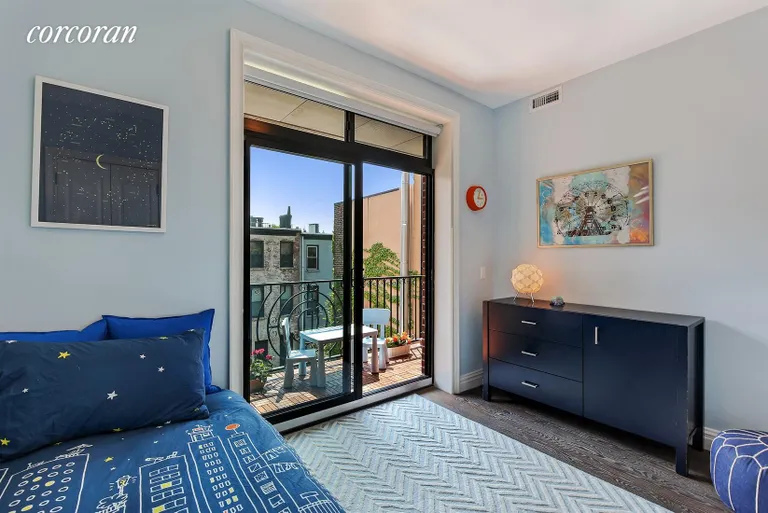 New York City Real Estate | View 910 Union Street, 4A | 3rd Bedroom with South-Facing Terrace | View 8
