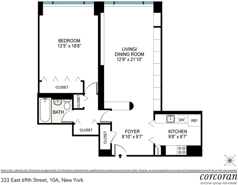 333 East 69th Street, 10A | floorplan | View 5