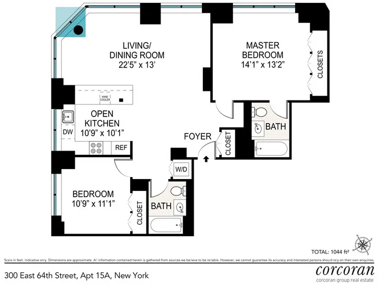 300 East 64th Street, 15-A | floorplan | View 14