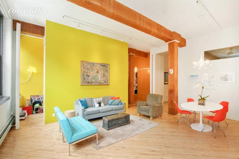 New York City Real Estate | View 31 Washington Street, 5 | Living Room / Dining Room | View 4