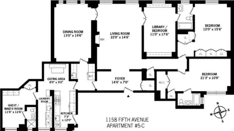 1158 Fifth Avenue | floorplan | View 6